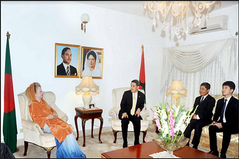 চীনা প্রতিনিধি দলের সঙ্গে বৈঠকে খালেদা জিয়া