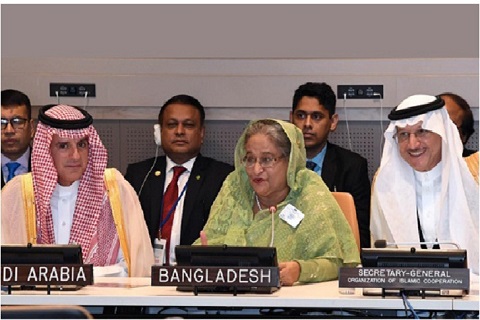 মিয়ানমারকে চাপ দিতে মুসলিম উম্মাহর প্রতি প্রধানমন্ত্রীর আহ্বান