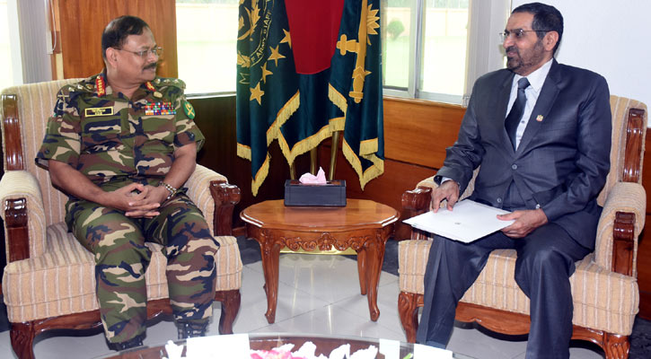 সেনা প্রধানের সঙ্গে আরব আমিরাতের রাষ্ট্রদূতের সাক্ষাৎ