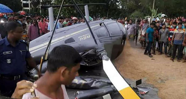 চাটমোহরে হেলিকপ্টার বিধ্বস্ত