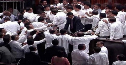 পার্লামেন্টে  হাতাহাতি করলেন এমপিরা