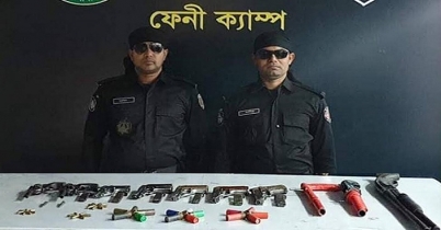 যুবদল নেতার বাড়ির পাশে অস্ত্র