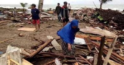 ইন্দোনেশিয়ায় সুনামিতে নিহতের সংখ্যা বেড়ে ১৬৮