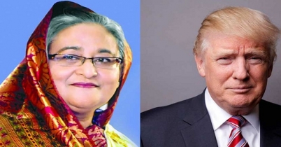 প্রধানমন্ত্রী শেখ হাসিনাকে ট্রাম্পের অভিনন্দন