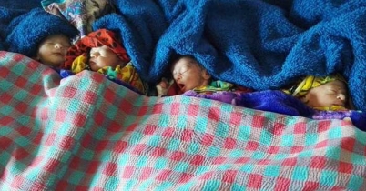 একসঙ্গে ৪ সন্তানের জন্ম, কেমন আছে তারা?