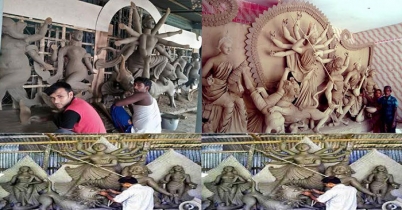 বাগেরহাটে প্রতিমা তৈরিতে ব্যস্ত ভাস্কর্য শিল্পীরা