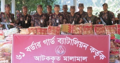 বিজিবির ৭০ লাখ টাকার ভারতীয় মালামাল উদ্ধার