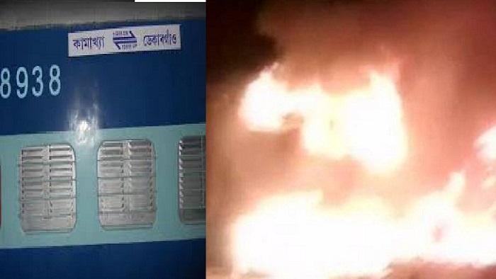 যে ট্রেনটিতে হামলা হয়েছে (বামে) ও হামলার পরের দৃশ্য (ডানে)। ছবি: সংগৃহীত যে ট্রেনটিতে হামলা হয়েছে (বামে) ও হামলার পরের দৃশ্য (ডানে)। ছবি: সংগৃহীত