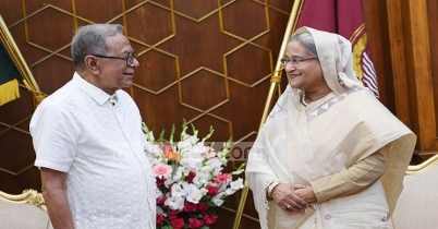 রাষ্ট্রপতির সঙ্গে প্রধানমন্ত্রীর সৌজন্য সাক্ষাৎ  