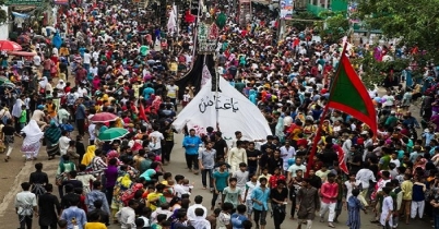 তাজিয়া মিছিলকে ঘিরে কঠোর নিরাপত্তা ব্যবস্থা