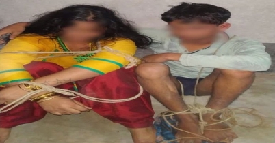 স্বামী বাইরে, প্রতিবেশী যুবকের সঙ্গে আপত্তিকর অবস্থায় ধরা