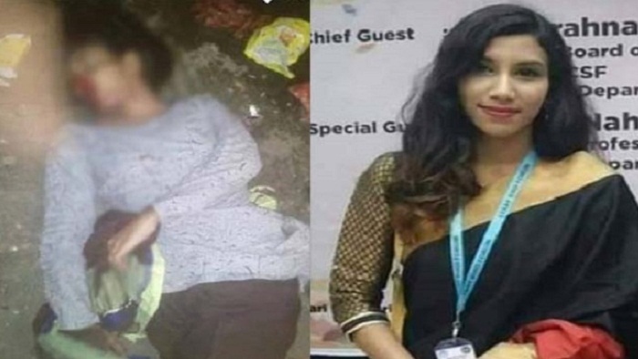 উদ্ধারের আগে এভাবেই পড়েছিল রুম্পার মরদেহ (বামে) ও স্মিত হাসিমুখে এক অনুষ্ঠানে রুম্পা (ডানে) -ফাইল ফটো উদ্ধারের আগে এভাবেই পড়েছিল রুম্পার মরদেহ (বামে) ও স্মিত হাসিমুখে এক অনুষ্ঠানে রুম্পা (ডানে) -ফাইল ফটো